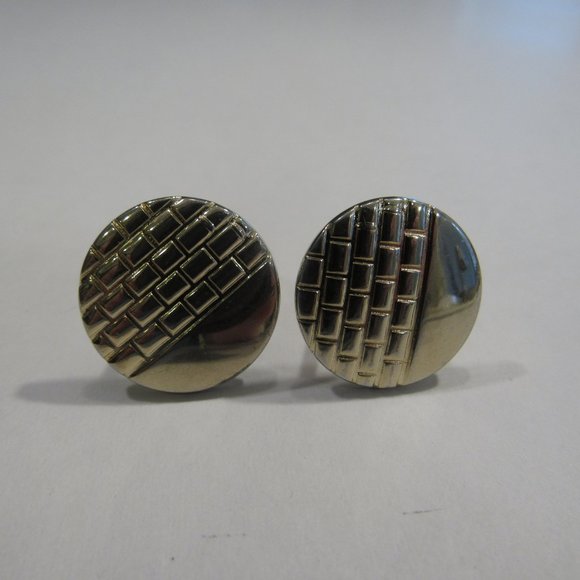 Vintage Anson Gold Tone Cufflinks Cuff Links - Picture 1 of 3